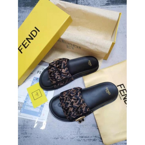 Cheap Fendi Slippers For Women #886322 Replica Wholesale [$72.00 USD] [ITEM#886322] on Replica Fendi Slippers