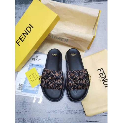 Cheap Fendi Slippers For Women #886322 Replica Wholesale [$72.00 USD] [ITEM#886322] on Replica Fendi Slippers