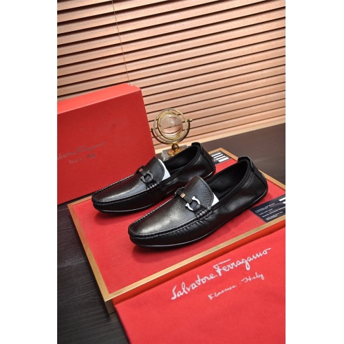 Cheap Salvatore Ferragamo Leather Shoes For Men #886642 Replica Wholesale [$76.00 USD] [ITEM#886642] on Replica Salvatore Ferragamo Leather Shoes