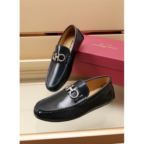 Cheap Salvatore Ferragamo Leather Shoes For Men #887977 Replica Wholesale [$92.00 USD] [ITEM#887977] on Replica Salvatore Ferragamo Leather Shoes