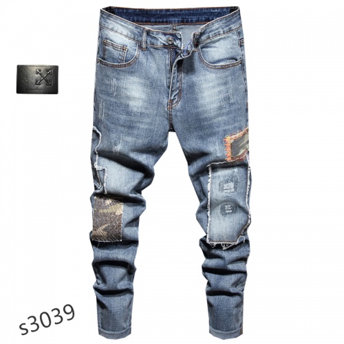 Cheap Off-White Jeans For Men #888434 Replica Wholesale [$48.00 USD] [ITEM#888434] on Replica Off-White Jeans