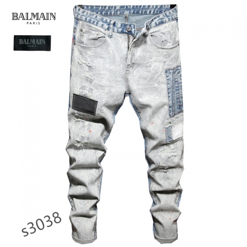 Cheap Balmain Jeans For Men #888436 Replica Wholesale [$48.00 USD] [ITEM#888436] on Replica Balmain Jeans