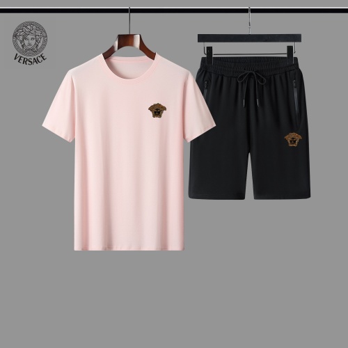 Cheap Versace Tracksuits Short Sleeved For Men #888473 Replica Wholesale [$56.00 USD] [ITEM#888473] on Replica Versace Tracksuits