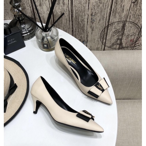 Cheap Yves Saint Laurent YSL High-Heeled Shoes For Women #888827 Replica Wholesale [$101.00 USD] [ITEM#888827] on Replica Yves Saint Laurent YSL High-Heeled Shoes