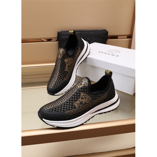 Cheap Versace Casual Shoes For Men #891175 Replica Wholesale [$82.00 USD] [ITEM#891175] on Replica Versace Casual Shoes