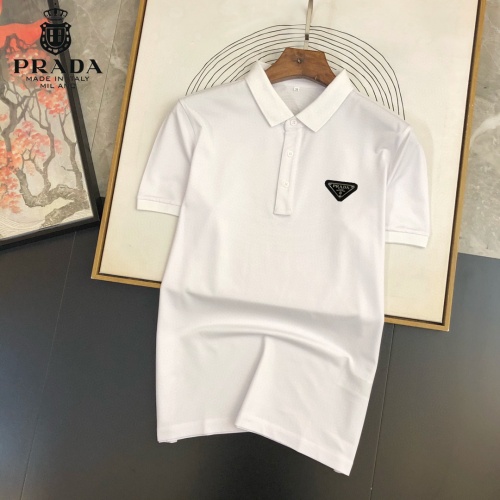 Cheap Prada T-Shirts Short Sleeved For Men #891381 Replica Wholesale [$29.00 USD] [ITEM#891381] on Replica Prada T-Shirts