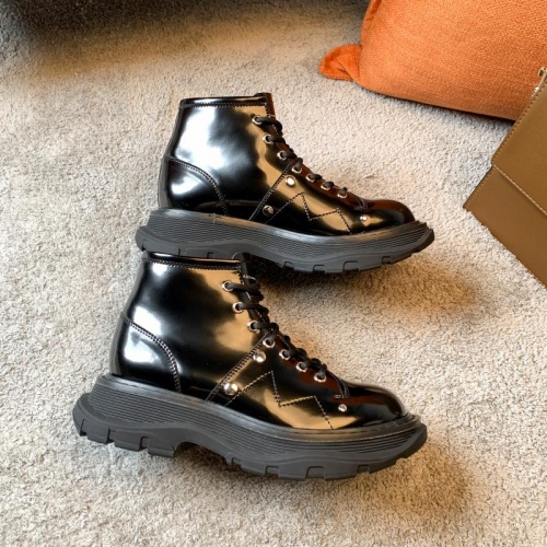 Cheap Alexander McQueen Boots For Women #891569 Replica Wholesale [$92.00 USD] [ITEM#891569] on Replica Alexander McQueen Boots