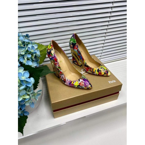 Cheap Christian Louboutin High-heeled shoes For Women #891619 Replica Wholesale [$128.00 USD] [ITEM#891619] on Replica Christian Louboutin High-heeled shoes