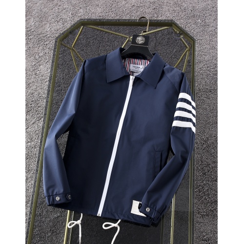 Cheap Thom Browne Jackets Long Sleeved For Men #891721 Replica Wholesale [$80.00 USD] [ITEM#891721] on Replica Thom Browne Jackets
