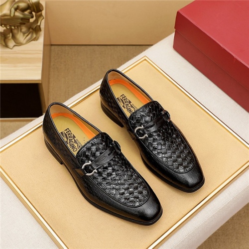 Cheap Salvatore Ferragamo Leather Shoes For Men #891794 Replica Wholesale [$80.00 USD] [ITEM#891794] on Replica Salvatore Ferragamo Leather Shoes