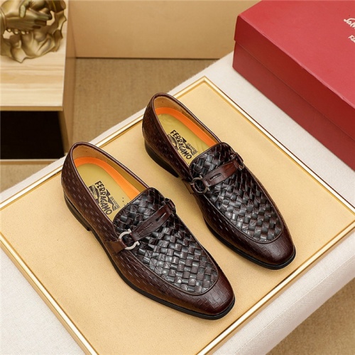 Cheap Salvatore Ferragamo Leather Shoes For Men #891795 Replica Wholesale [$80.00 USD] [ITEM#891795] on Replica Salvatore Ferragamo Leather Shoes