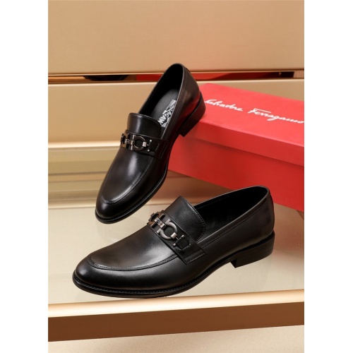 Cheap Salvatore Ferragamo Leather Shoes For Men #891809 Replica Wholesale [$82.00 USD] [ITEM#891809] on Replica Salvatore Ferragamo Leather Shoes