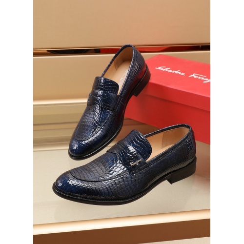 Cheap Salvatore Ferragamo Leather Shoes For Men #892104 Replica Wholesale [$82.00 USD] [ITEM#892104] on Replica Salvatore Ferragamo Leather Shoes
