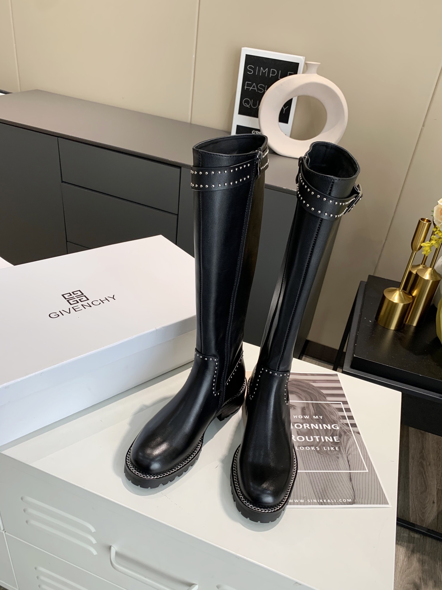 givenchy boots gray