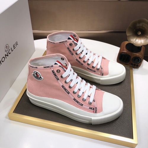 Cheap Moncler High Tops Shoes For Women #894445 Replica Wholesale [$82.00 USD] [ITEM#894445] on Replica Moncler High Tops Shoes