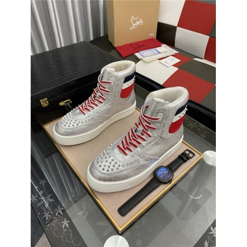 Cheap Christian Louboutin High Tops Shoes For Men #899005 Replica Wholesale [$108.00 USD] [ITEM#899005] on Replica Christian Louboutin High Top Shoes