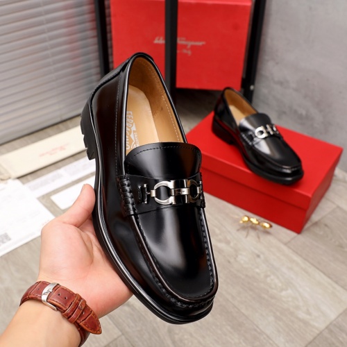 Cheap Salvatore Ferragamo Leather Shoes For Men #899114 Replica Wholesale [$100.00 USD] [ITEM#899114] on Replica Salvatore Ferragamo Leather Shoes
