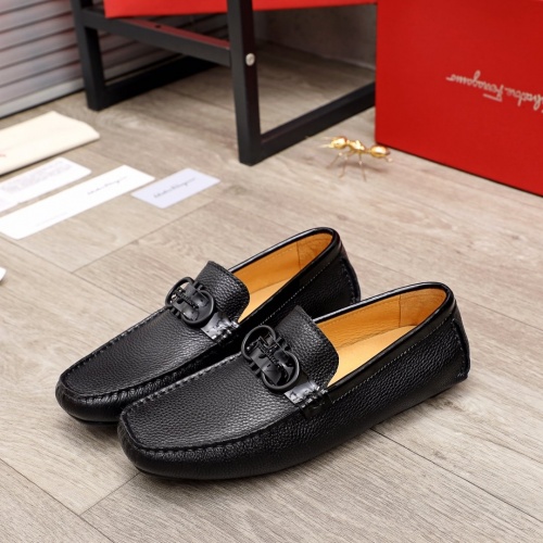 Cheap Salvatore Ferragamo Leather Shoes For Men #900098 Replica Wholesale [$72.00 USD] [ITEM#900098] on Replica Salvatore Ferragamo Leather Shoes