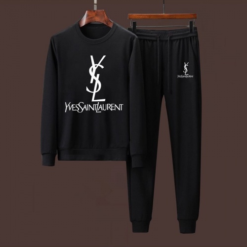 Cheap Yves Saint Laurent YSL Tracksuits Long Sleeved For Men #901545 Replica Wholesale [$88.00 USD] [ITEM#901545] on Replica Yves Saint Laurent YSL Tracksuits