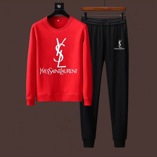 Cheap Yves Saint Laurent YSL Tracksuits Long Sleeved For Men #901547 Replica Wholesale [$88.00 USD] [ITEM#901547] on Replica Yves Saint Laurent YSL Tracksuits