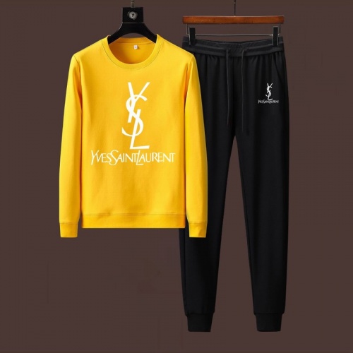 Cheap Yves Saint Laurent YSL Tracksuits Long Sleeved For Men #901548 Replica Wholesale [$88.00 USD] [ITEM#901548] on Replica Yves Saint Laurent YSL Tracksuits