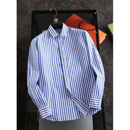 Cheap Hermes Shirts Long Sleeved For Men #904803 Replica Wholesale [$40.00 USD] [ITEM#904803] on Replica Hermes Shirts