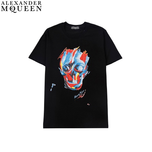 Cheap Alexander McQueen T-shirts Short Sleeved For Men #908145 Replica Wholesale [$29.00 USD] [ITEM#908145] on Replica Alexander McQueen T-shirts