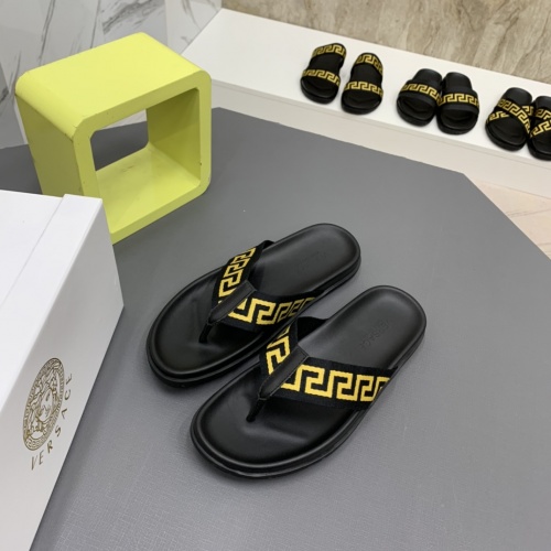 Cheap Versace Slippers For Men #909500 Replica Wholesale [$64.00 USD] [ITEM#909500] on Replica Versace Slippers