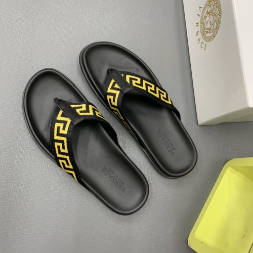 Cheap Versace Slippers For Men #909500 Replica Wholesale [$64.00 USD] [ITEM#909500] on Replica Versace Slippers