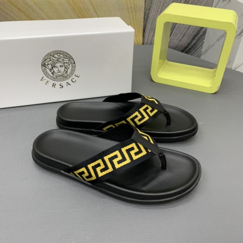 Cheap Versace Slippers For Men #909500 Replica Wholesale [$64.00 USD] [ITEM#909500] on Replica Versace Slippers