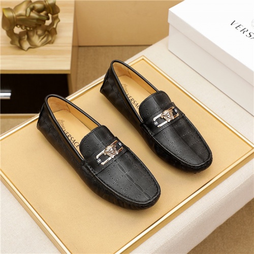 Cheap Versace Leather Shoes For Men #909707 Replica Wholesale [$68.00 USD] [ITEM#909707] on Replica Versace Leather Shoes
