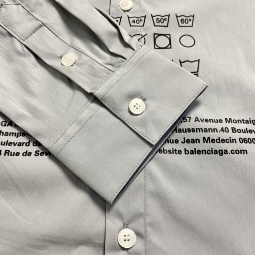 Cheap Balenciaga Shirts Long Sleeved For Men #909985 Replica Wholesale [$52.00 USD] [ITEM#909985] on Replica Balenciaga Shirts