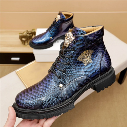 Cheap Versace Boots For Men #911687 Replica Wholesale [$96.00 USD] [ITEM#911687] on Replica Versace Boots