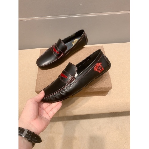 Cheap Versace Leather Shoes For Men #914240 Replica Wholesale [$68.00 USD] [ITEM#914240] on Replica Versace Leather Shoes