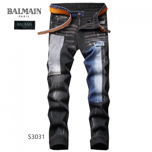 Cheap Balmain Jeans For Men #914737 Replica Wholesale [$48.00 USD] [ITEM#914737] on Replica Balmain Jeans
