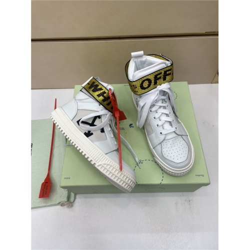 Cheap Off-White High Tops Shoes For Women #917129 Replica Wholesale [$112.00 USD] [ITEM#917129] on Replica Off-White High Tops Shoes