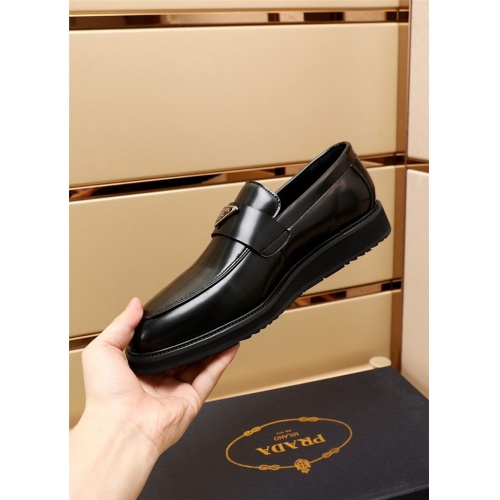 Cheap Prada Leather Shoes For Men #918189 Replica Wholesale [$92.00 USD] [ITEM#918189] on Replica Prada Leather Shoes