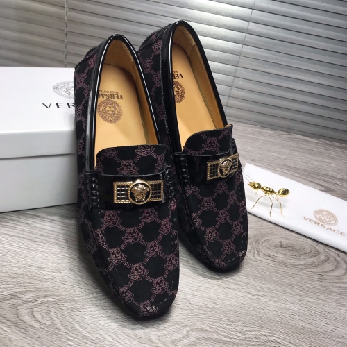 Cheap Versace Leather Shoes For Men #919282 Replica Wholesale [$68.00 USD] [ITEM#919282] on Replica Versace Leather Shoes