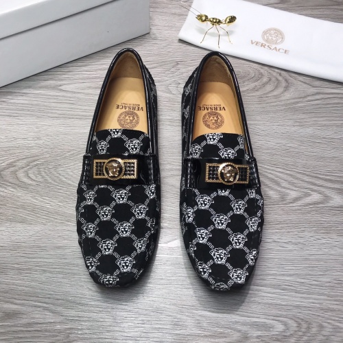 Cheap Versace Leather Shoes For Men #919284 Replica Wholesale [$68.00 USD] [ITEM#919284] on Replica Versace Leather Shoes