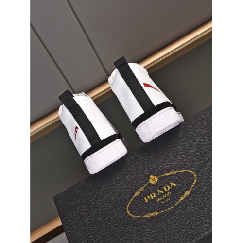 Cheap Prada High Tops Shoes For Men #920755 Replica Wholesale [$82.00 USD] [ITEM#920755] on Replica Prada High Tops Shoes