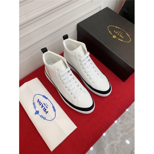 Cheap Prada High Tops Shoes For Men #921370 Replica Wholesale [$80.00 USD] [ITEM#921370] on Replica Prada High Top Shoes