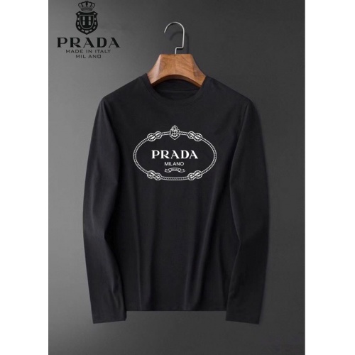 Cheap Prada T-Shirts Long Sleeved For Men #923756 Replica Wholesale [$35.00 USD] [ITEM#923756] on Replica Prada T-Shirts
