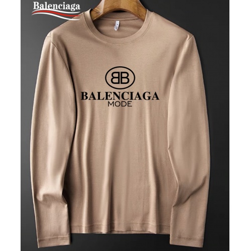 Cheap Balenciaga T-Shirts Long Sleeved For Men #923812 Replica Wholesale [$35.00 USD] [ITEM#923812] on Replica Balenciaga T-Shirts