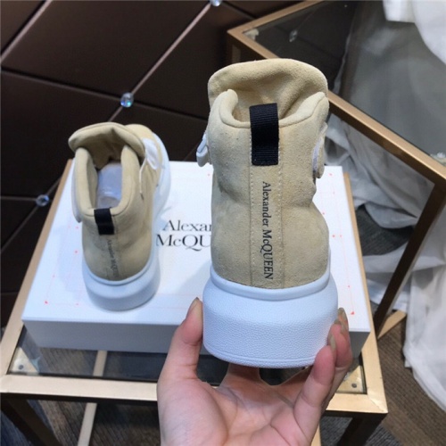 Cheap Alexander McQueen High Tops Shoes For Women #926289 Replica Wholesale [$115.00 USD] [ITEM#926289] on Replica Alexander McQueen High Tops Shoes