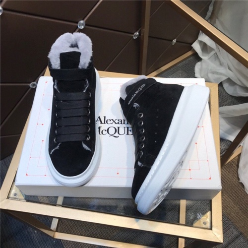 Cheap Alexander McQueen High Tops Shoes For Women #926291 Replica Wholesale [$115.00 USD] [ITEM#926291] on Replica Alexander McQueen High Tops Shoes