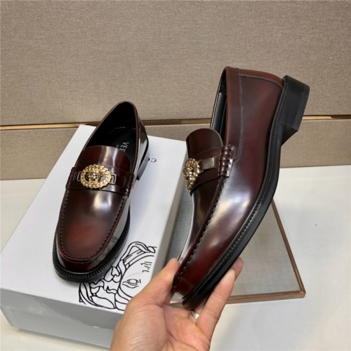 Cheap Versace Leather Shoes For Men #928255 Replica Wholesale [$105.00 USD] [ITEM#928255] on Replica Versace Leather Shoes