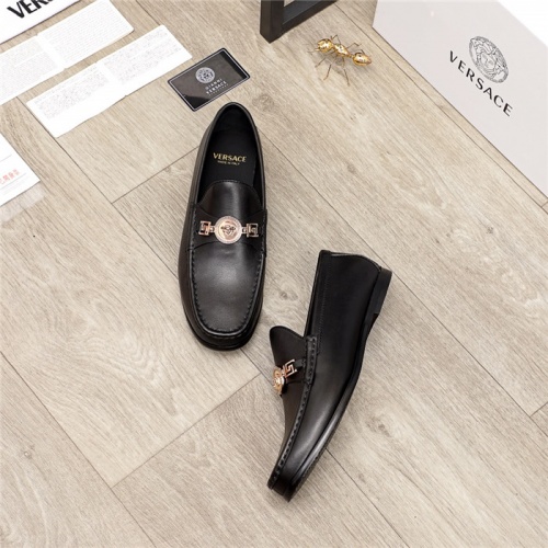 Cheap Versace Leather Shoes For Men #930128 Replica Wholesale [$98.00 USD] [ITEM#930128] on Replica Versace Leather Shoes