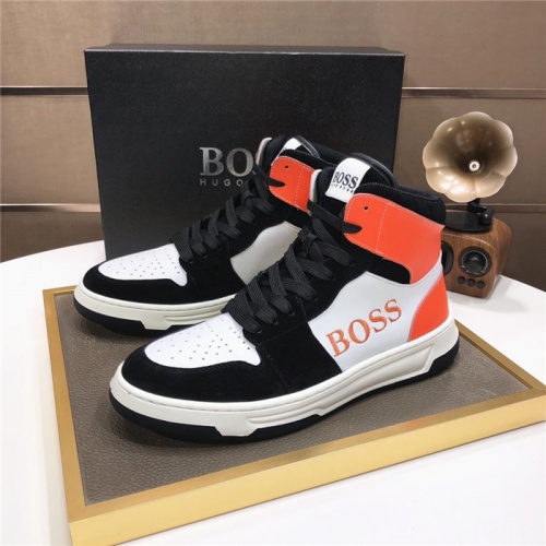 Cheap Boss High Tops Shoes For Men #930766 Replica Wholesale [$92.00 USD] [ITEM#930766] on Replica Boss Fashion Shoes