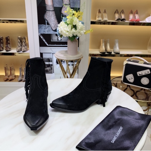 Cheap Yves Saint Laurent Boots For Women #930939 Replica Wholesale [$145.00 USD] [ITEM#930939] on Replica Yves Saint Laurent YSL Boots