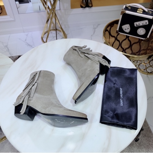 Cheap Yves Saint Laurent Boots For Women #930942 Replica Wholesale [$145.00 USD] [ITEM#930942] on Replica Yves Saint Laurent YSL Boots